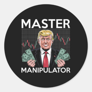 Trump Zoll Aktienmarkt Crash Runder Aufkleber