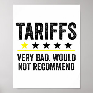 Trump Zoll USA Würde Zölle nicht empfehlen Lustig Poster