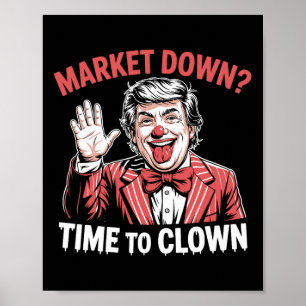 Trump Zölle Rezession Meme Märkte Down Zeit Für  Poster