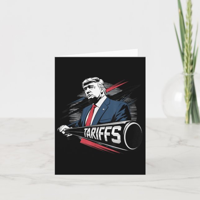 Trump-Zollstreik Karte (Vorderseite)