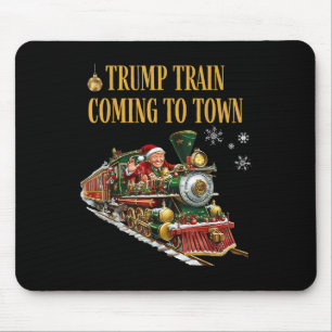 Trump-Zug kommt in die Stadt Weihnachten Weihnacht Mousepad