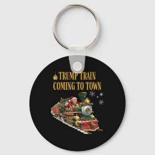 Trump-Zug kommt in die Stadt Weihnachten Weihnacht Schlüsselanhänger