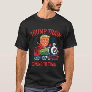 Trump-Zug kommt in die Stadt Weihnachten Weihnacht T-Shirt