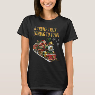 Trump-Zug kommt in die Stadt Weihnachten Weihnacht T-Shirt