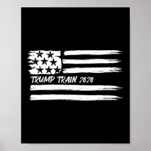 Trump Zug Präsident Wahlkampf Usa Flagge P Poster