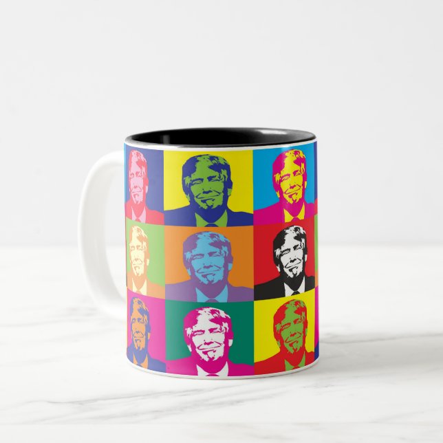 TRUMP ZWEIFARBIGE TASSE (Vorderseite Links)