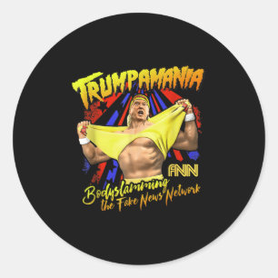 Trumpamania Shirt Trump nimmt Amerika zurück 2024 Runder Aufkleber