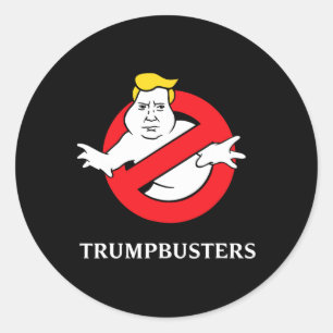 Trumpbusters Anti Trump Kein Trump Stoppt Trump  Runder Aufkleber