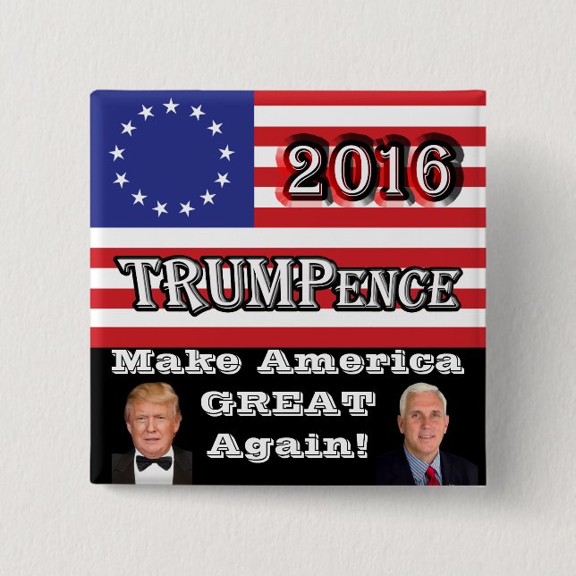 TRUMPence 2016 - Amerika wieder groß machen! Button (Vorderseite)