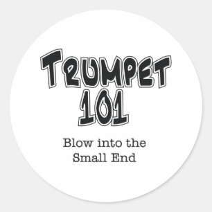 Trumpet 101 runder aufkleber
