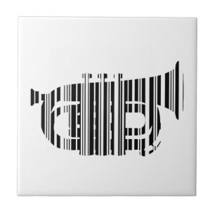 TRUMPET BAR CODE Music Barcode Design Fliese