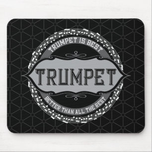 Trumpet Best Musiknote Circle Mousepad