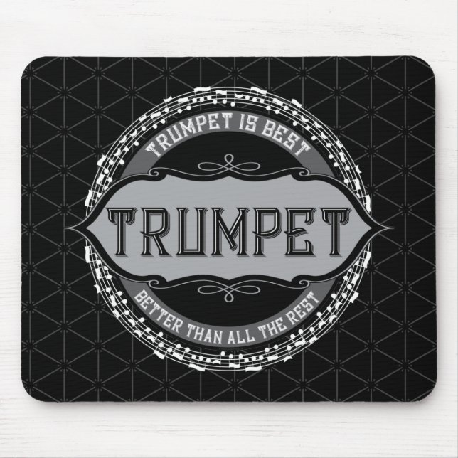 Trumpet Best Musiknote Circle Mousepad (Vorne)