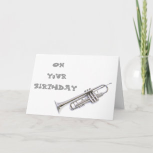 TRUMPET BIRTHDAY CARD PROZIMIEREN IHRE LIEBE KARTE