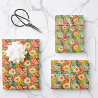 Trumpet Blume Geschenkwrap Geschenkpapier Set