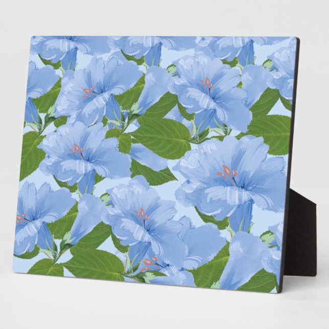 Trumpet Blume Tabletop Plaque mit Easel Fotoplatte (Seite)