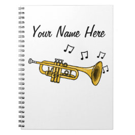 Trumpet Brass Musician Music Teacher Custom Notizblock