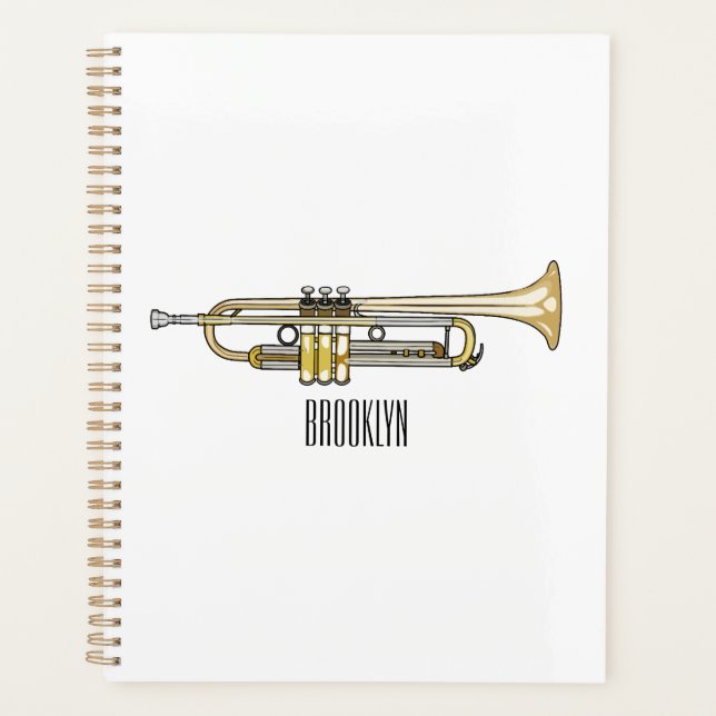 Trumpet-Cartoon-Abbildung Planer (Vorderseite)