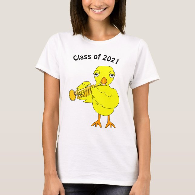 Trumpet Chick Grad T-Shirt (Vorderseite)
