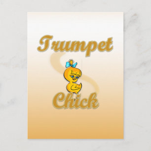 Trumpet Chick Postkarte