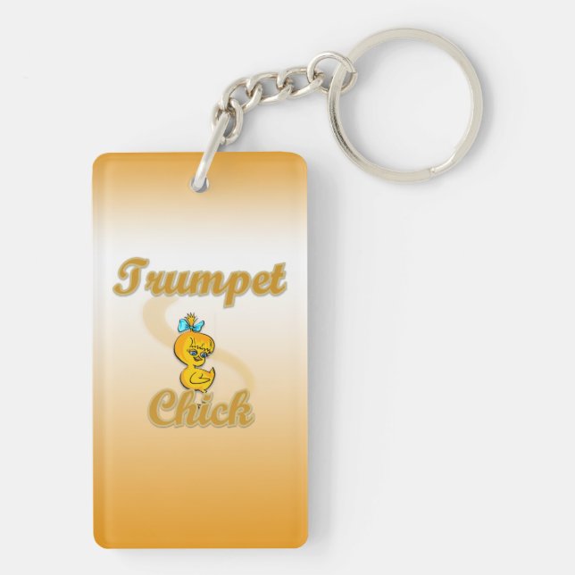Trumpet Chick Schlüsselanhänger (Rückseite)
