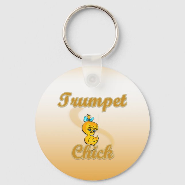 Trumpet Chick Schlüsselanhänger (Vorderseite)
