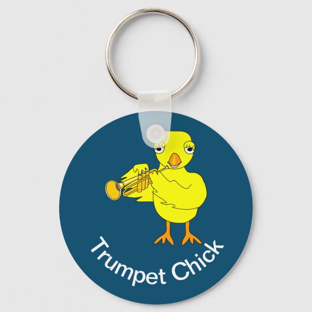Trumpet Chick Schlüsselanhänger (Vorderseite)