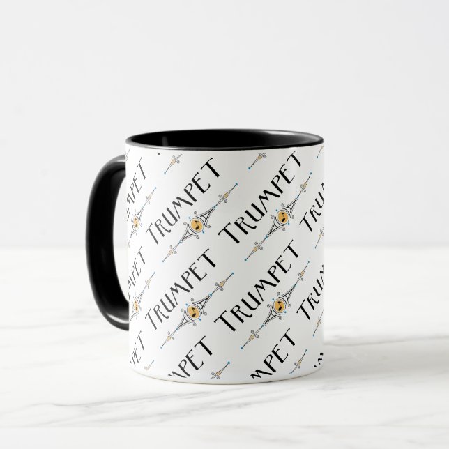 Trumpet-Dekorationslinie Tasse (Vorderseite Links)
