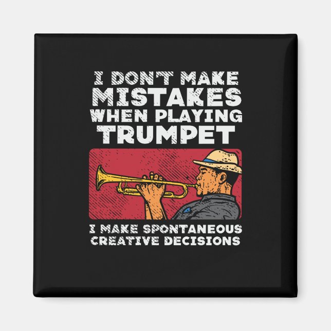 Trumpet - Ein Trumpet spielen Magnet (Vorne)