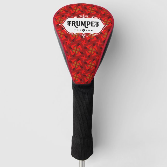 Trumpet-Emblem Golf Headcover (Vorderseite)