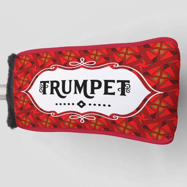 Trumpet-Emblem Golf Headcover (Vorderseite)