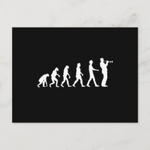 Trumpet-Evolution Postkarte