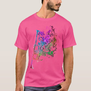 Trumpet farbenfrohe Musiker Trumpet Geschenke Trum T-Shirt