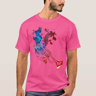 Trumpet Flames Trumpet Player Wind Musician Trumpe T-Shirt