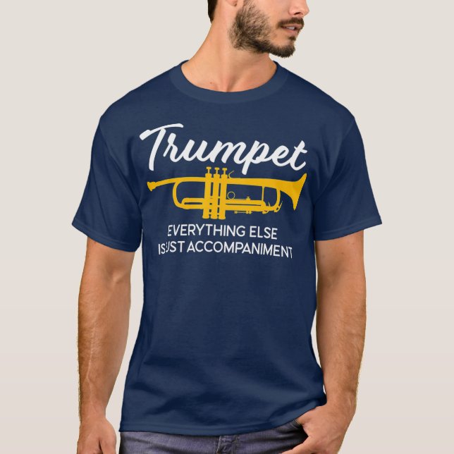 Trumpet Funny Marching Band Trumpet Player Jazz T-Shirt (Vorderseite)