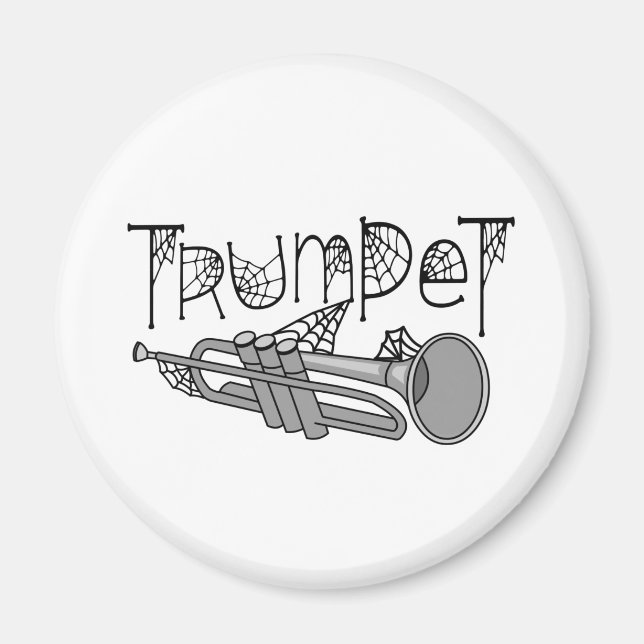 Trumpet Halloween Cobwebets Magnet (Vorne)