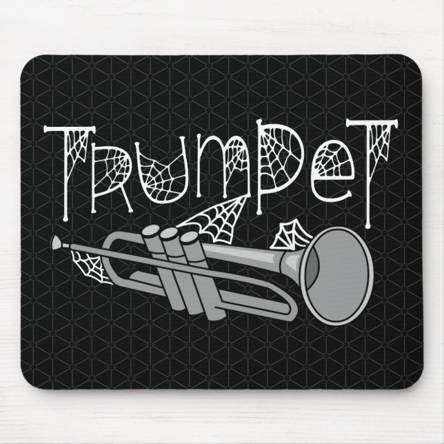 Trumpet Halloween Cobwebets Mousepad (Vorne)