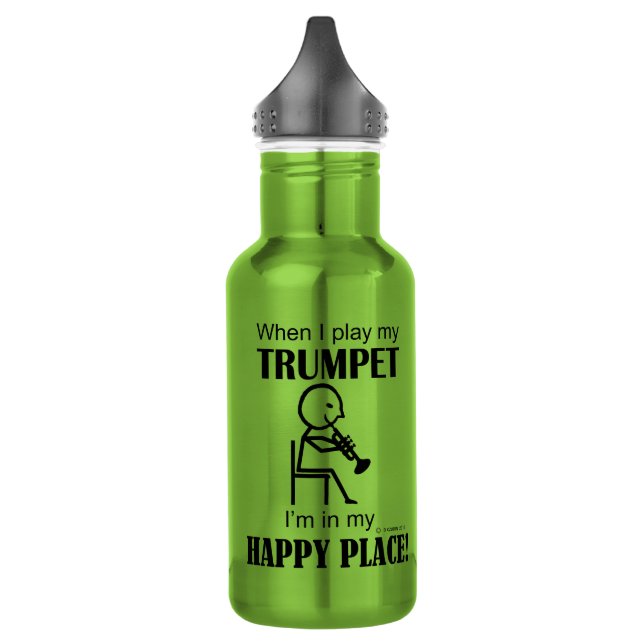 Trumpet Happy Place Edelstahlflasche (Links)