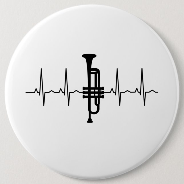 Trumpet Heartbeat Button (Vorderseite)