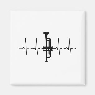 Trumpet Heartbeat Magnet