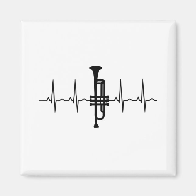 Trumpet Heartbeat Magnet (Vorne)