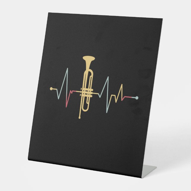 Trumpet Heartbeat Sockelschild (Vorderseite)