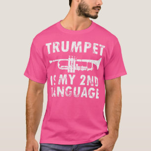 Trumpet ist mein zweisprachiger, lustiger Trumpet- T-Shirt