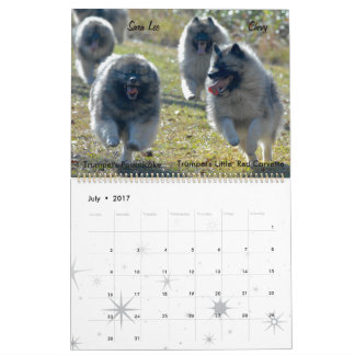 Trumpet Keeshond Kalender 2017