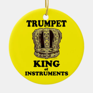 Trumpet King of Instruments Keramik Ornament