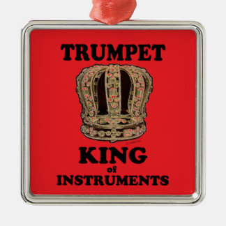 Trumpet King of Instruments Ornament Aus Metall