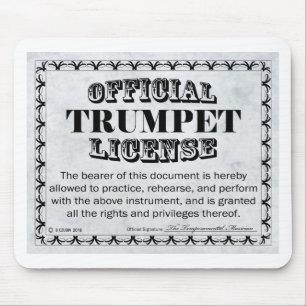 Trumpet-Lizenz Mousepad