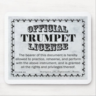 Trumpet-Lizenz Mousepad