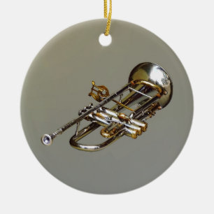 Trumpet mit Lyre Keramik Ornament