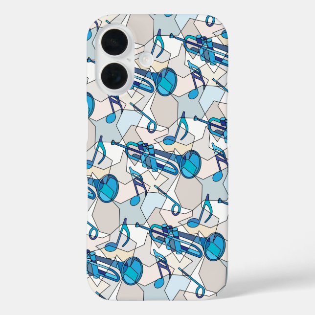 Trumpet Music Anmerkung Fragmente Case-Mate iPhone Hülle (Rückseite)